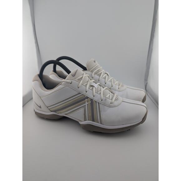 Nike Delight Women's Size 8.5 Golf Shoes White Grey Sneakers 549583-100 - Picture 1 of 10